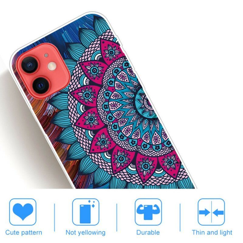 Coque Pour iPhone 13 Mini Mandala Coloré