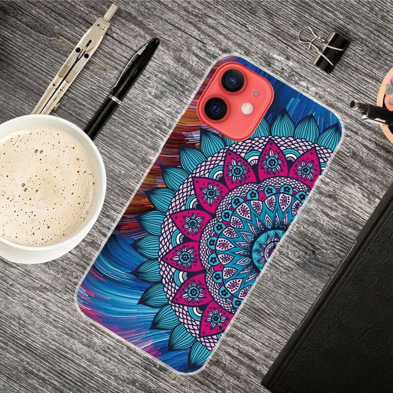 Coque Pour iPhone 13 Mini Mandala Coloré