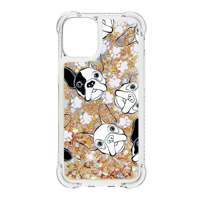 Coque Pour iPhone 13 Mini Mr Chien Paillettes