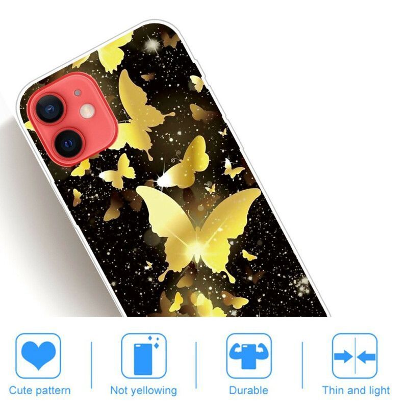 Coque Pour iPhone 13 Mini Papillons Papillons