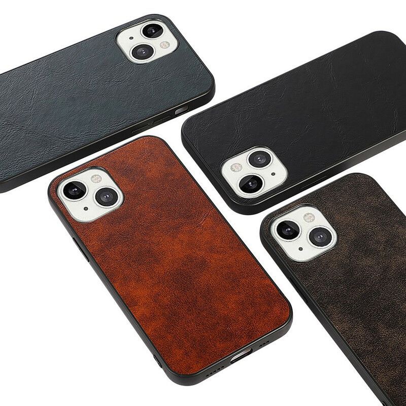 Coque Pour iPhone 13 Mini Style Cuir Business
