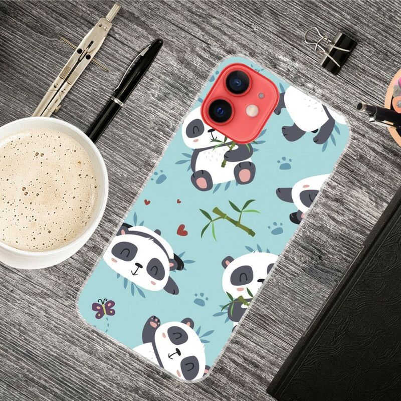 Coque Pour iPhone 13 Mini Tas De Pandas