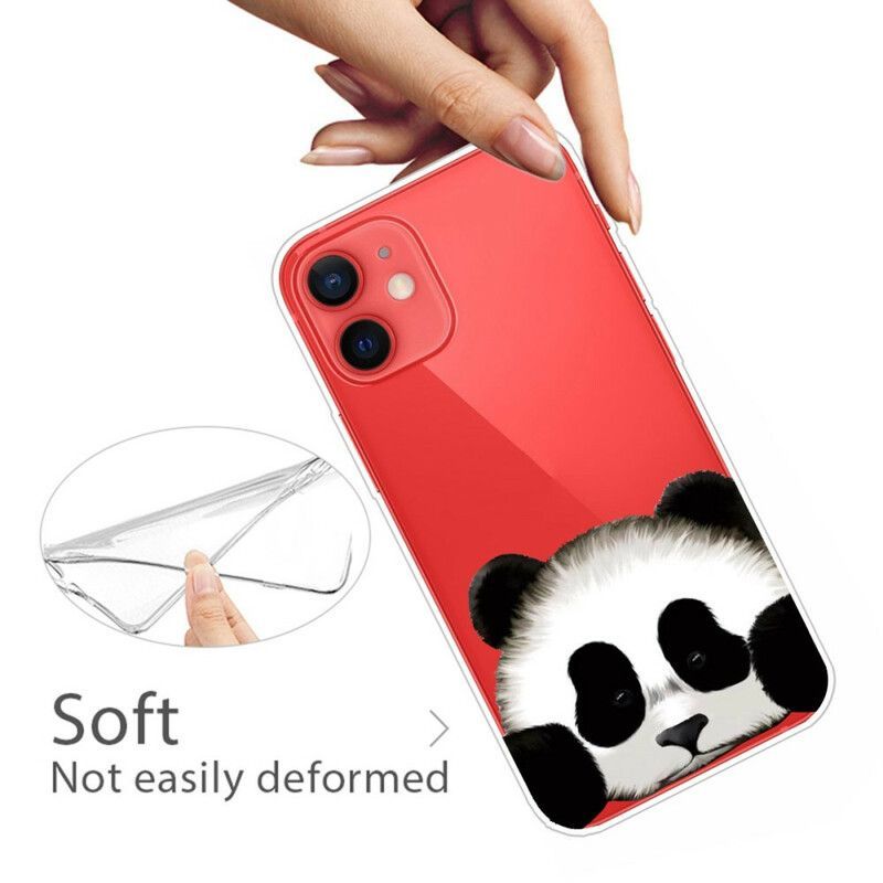 Coque Pour iPhone 13 Mini Transparente Panda