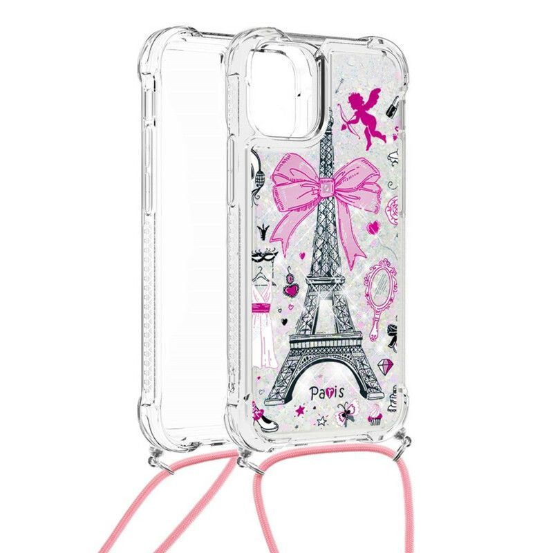 Coque Pour iPhone 13 Pro À Cordon Tour Eiffel
