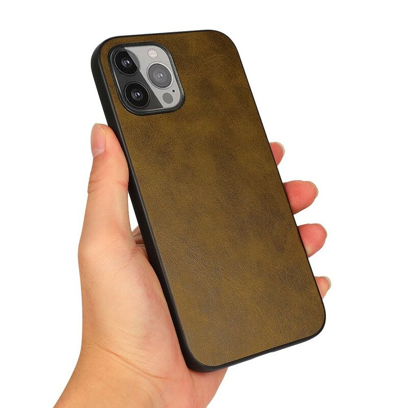 Coque Pour iPhone 13 Pro Max Effet Cuir Look Raffiné