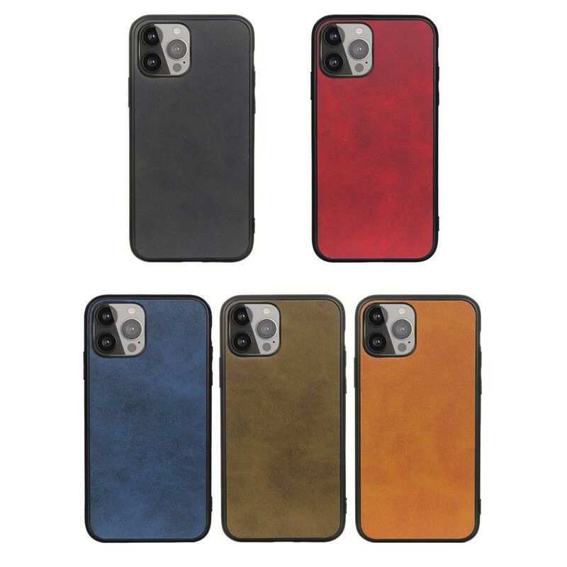 Coque Pour iPhone 13 Pro Max Effet Cuir Look Raffiné