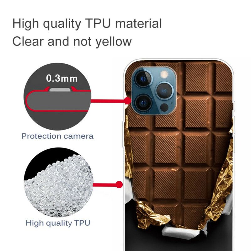 Coque Pour iPhone 13 Pro Max Flexible Chocolat