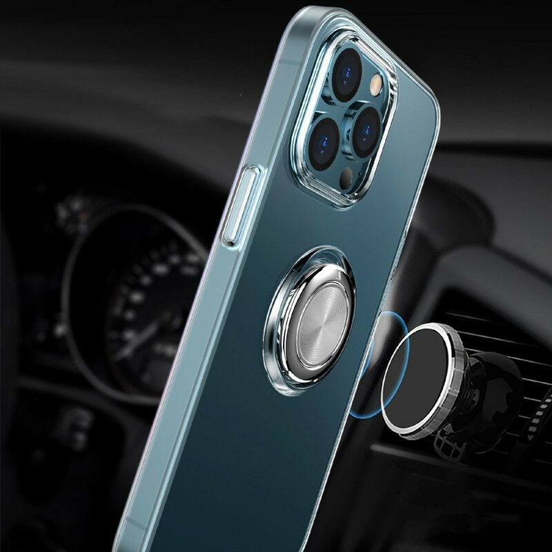 Coque Pour iPhone 13 Pro Max Transparente Avec Anneau-support