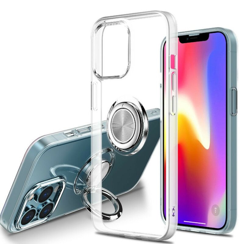 Coque Pour iPhone 13 Pro Max Transparente Avec Anneau-support