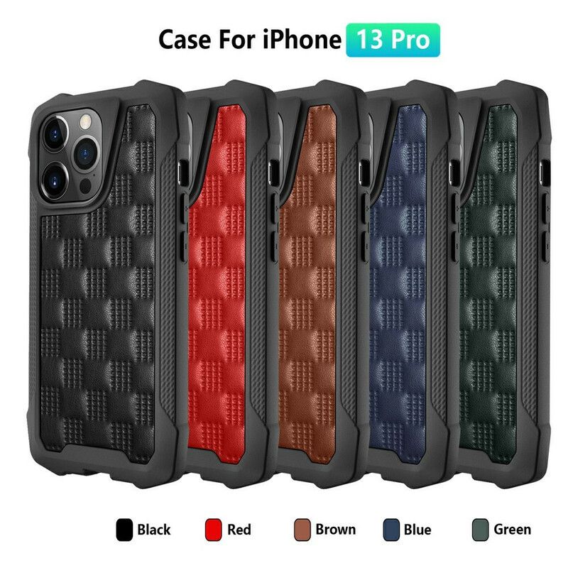 Coque Pour iPhone 13 Pro Style Matelassé Coins Renforcés