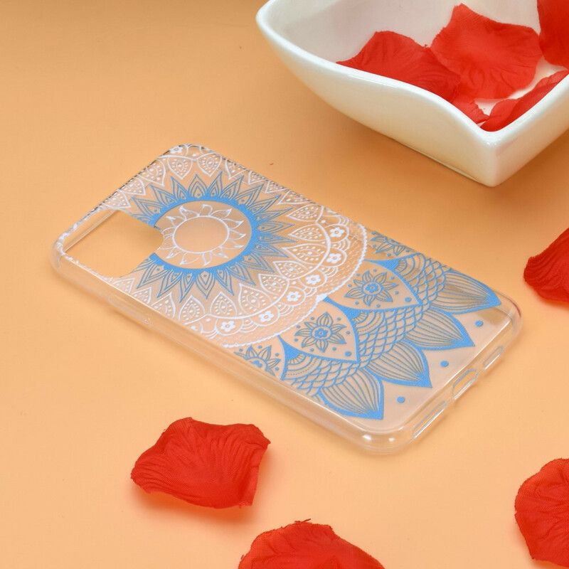 Coque Pour iPhone 13 Transparente Mandala Coloré