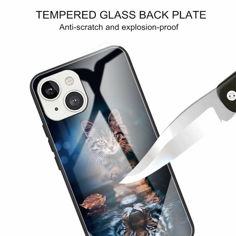 Coque Pour iPhone 13 Verre Trempé Mon Tigre