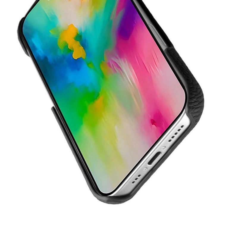 Coque pour iPhone 17 Compatible MagSafe Cuir et Microfibre