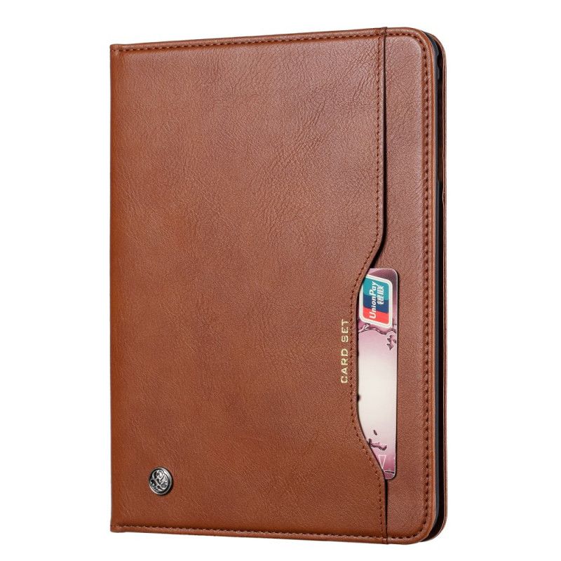 Étui iPad 10.2" (2020) (2019) Effet Cuir Porte-documents