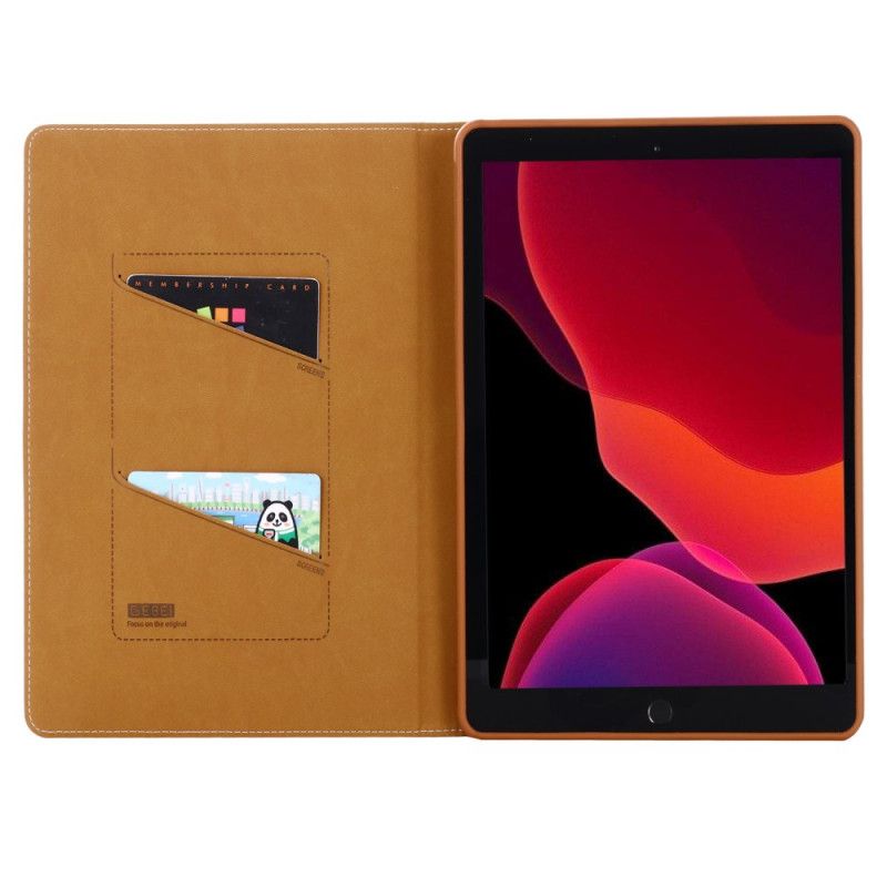 Étui iPad 10.2" (2020) (2019) Gebei Simili Cuir Litchi