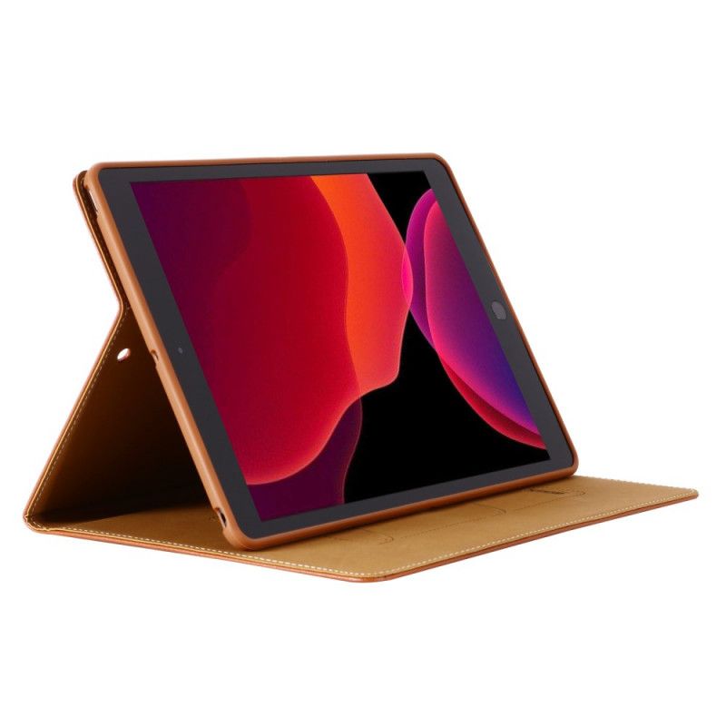 Étui iPad 10.2" (2020) (2019) Gebei Simili Cuir Litchi