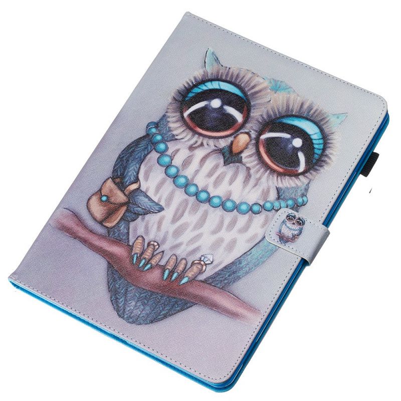 Étui iPad 10.2" (2020) (2019) Hibou Collier