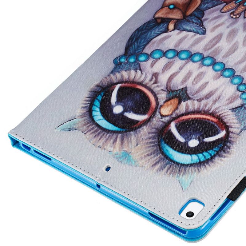 Étui iPad 10.2" (2020) (2019) Hibou Collier