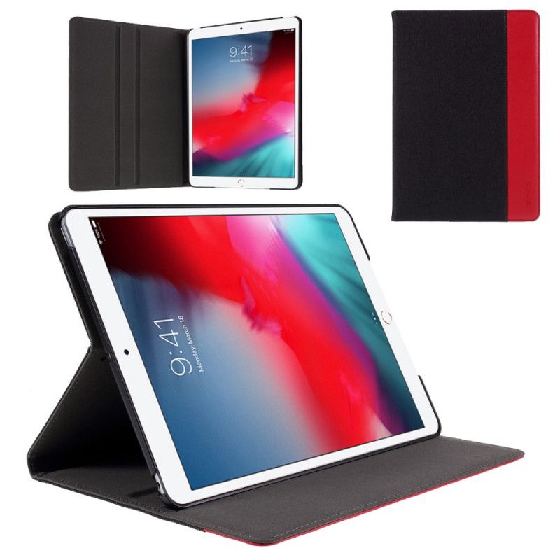 Étui iPad 10.2" (2020) (2020) Mutural Tissu Et Simili Cuir