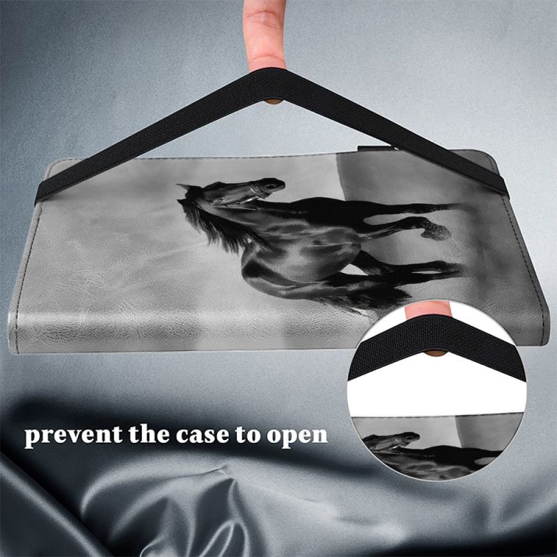 Étui iPad (2025) / 10.9 (2022) Cheval Noir