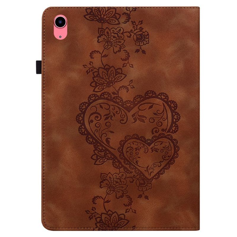 Étui iPad (2025) / 10.9 (2022) Coeurs avec Porte-Stylet