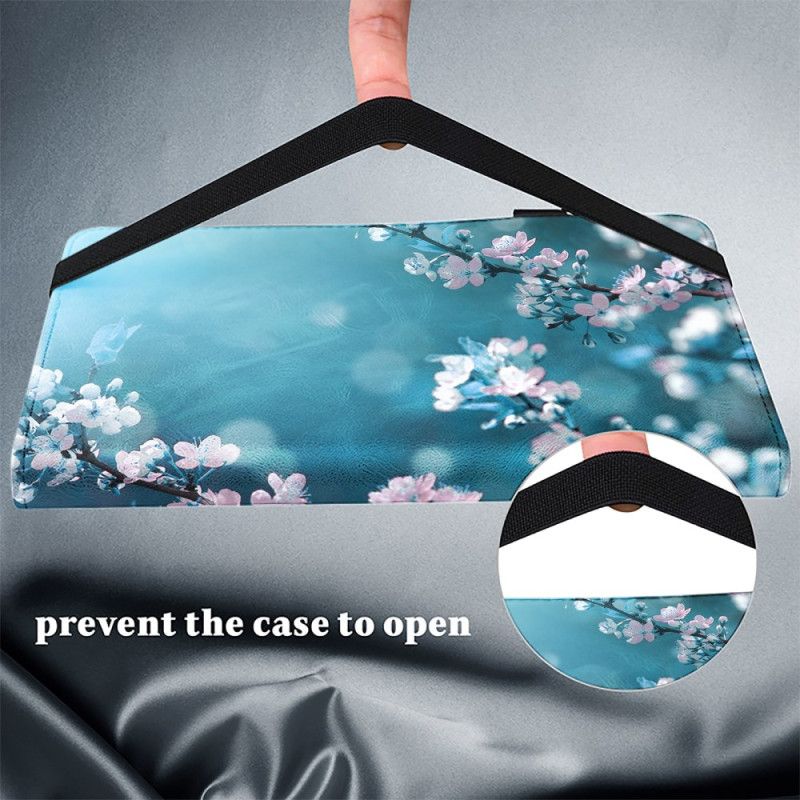 Étui iPad (2025) / 10.9 (2022) Fleurs de Pêche