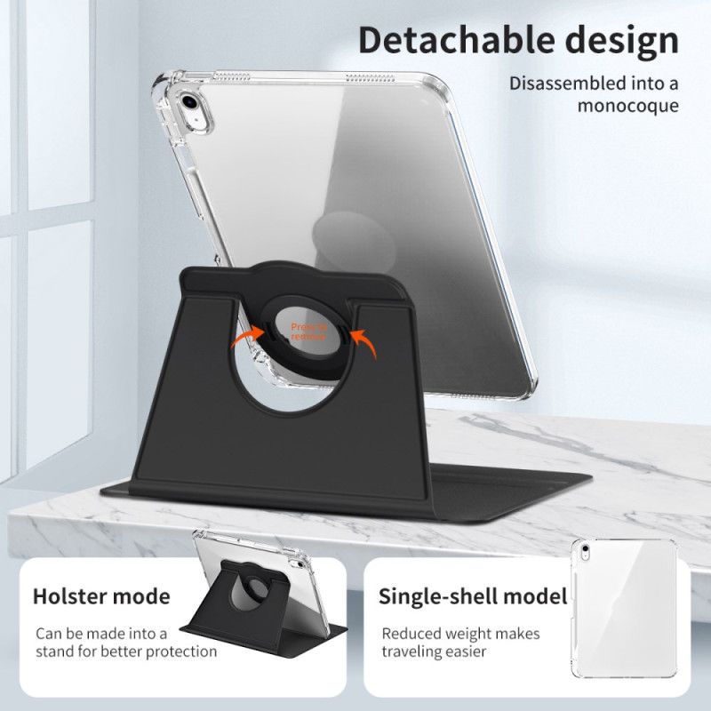 Étui iPad (2025) / 10.9 (2022) Hybride avec Support Rotatif