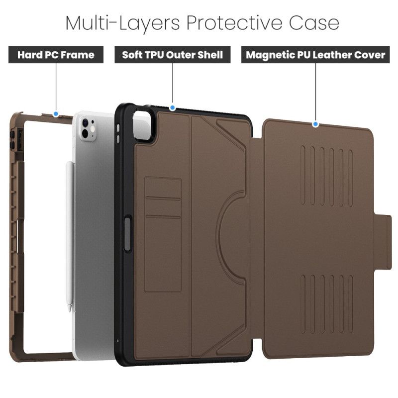 Étui iPad Pro 13 (2025) / 13 (2024) Support U-Shape et Porte-Cartes