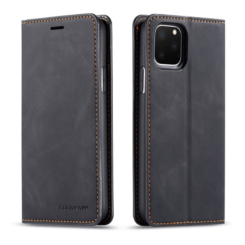 Flip Cover iPhone 11 Pro Effet Cuir Forwenw