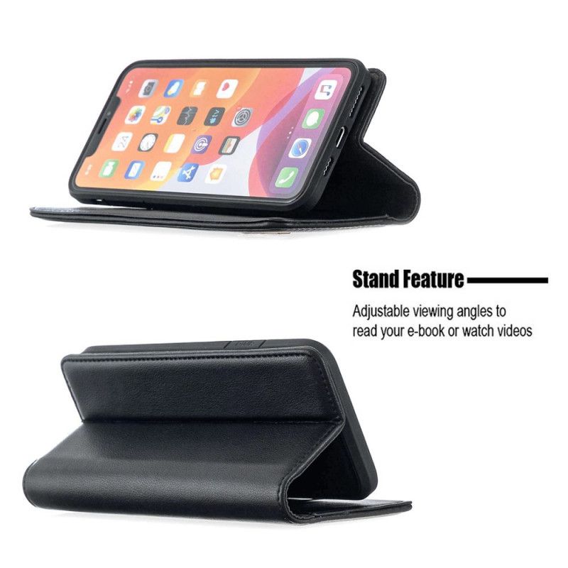 Flip Cover iPhone 11 Pro Max Cuir Véritable Coque Détachable