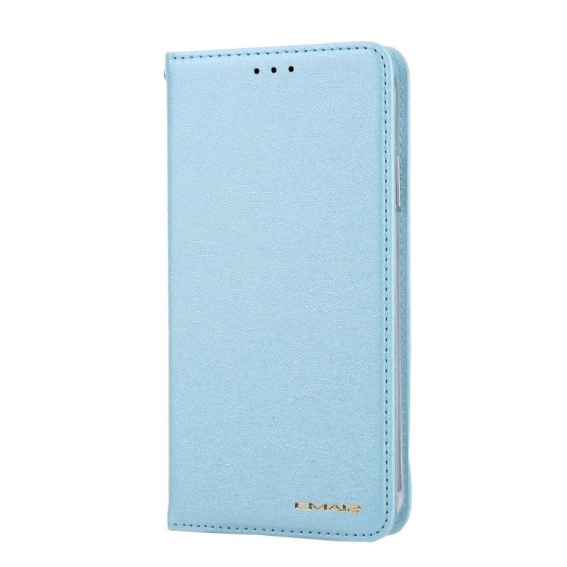 Flip Cover iPhone 11 Pro Max Effet Cuir Texture Soie