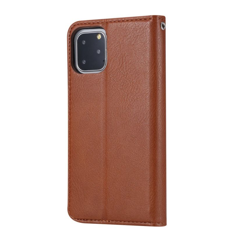 Flip Cover iPhone 11 Pro Max Simili Cuir Porte-cartes