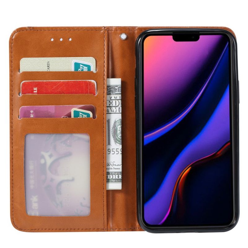 Flip Cover iPhone 11 Pro Max Simili Cuir Porte-cartes