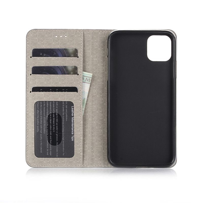 Flip Cover iPhone 11 Pro Simili Cuir Bicolore