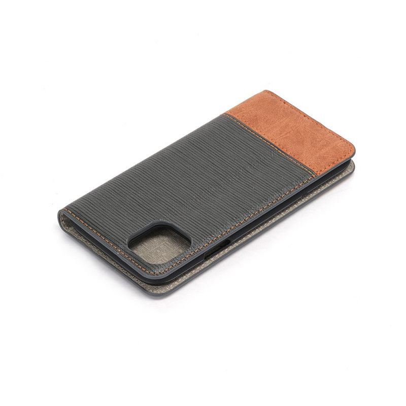 Flip Cover iPhone 11 Pro Simili Cuir Bicolore