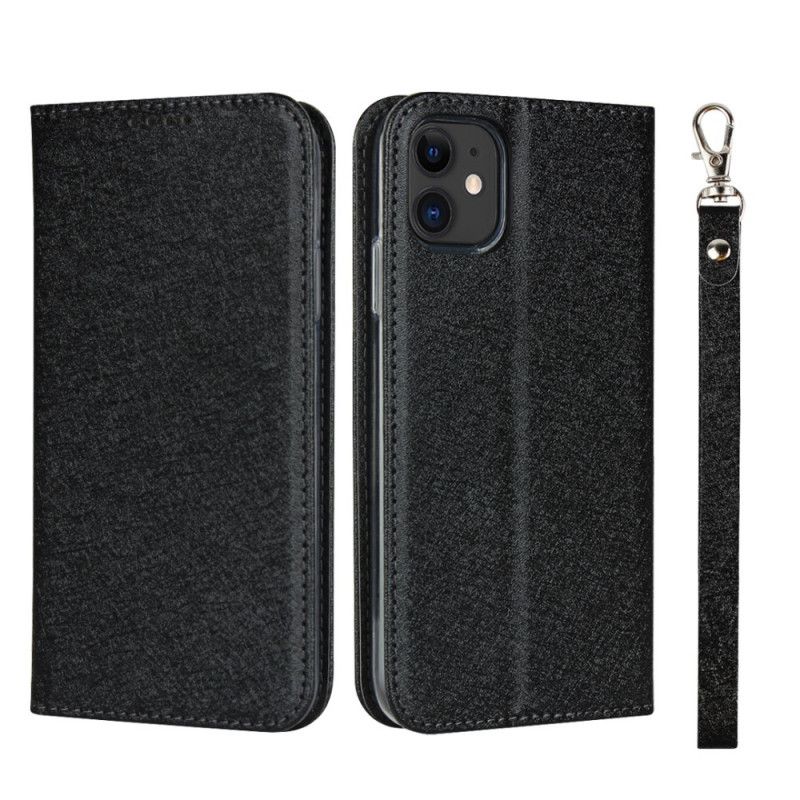 Flip Cover iPhone 11 Style Cuir Douceur Avec Lanière