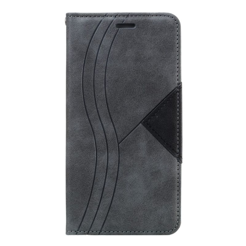 Flip Cover iPhone 11 Style Cuir Vague