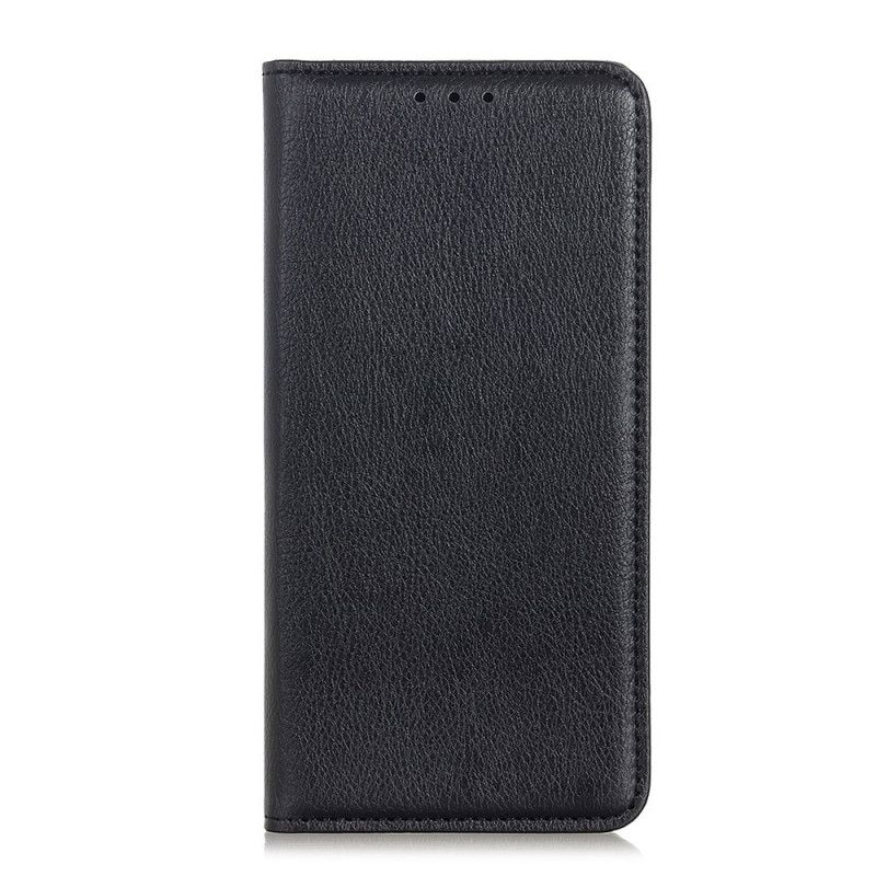 Flip Cover iPhone 12 / 12 Pro Cuir Litchi Fendu Business