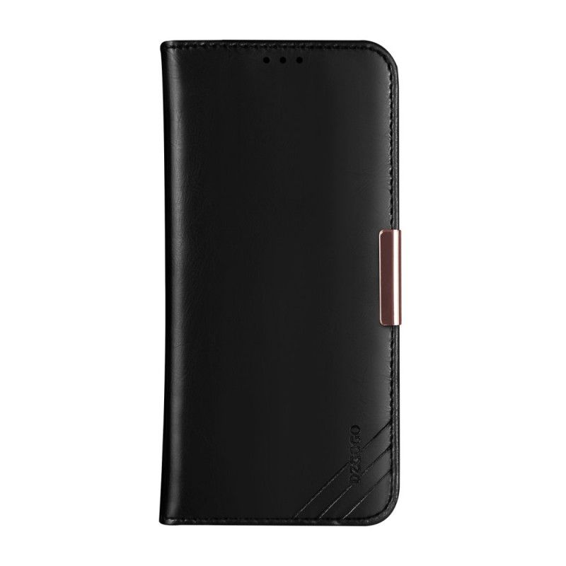 Flip Cover iPhone 12 / 12 Pro Dzgogo Véritable Cuir