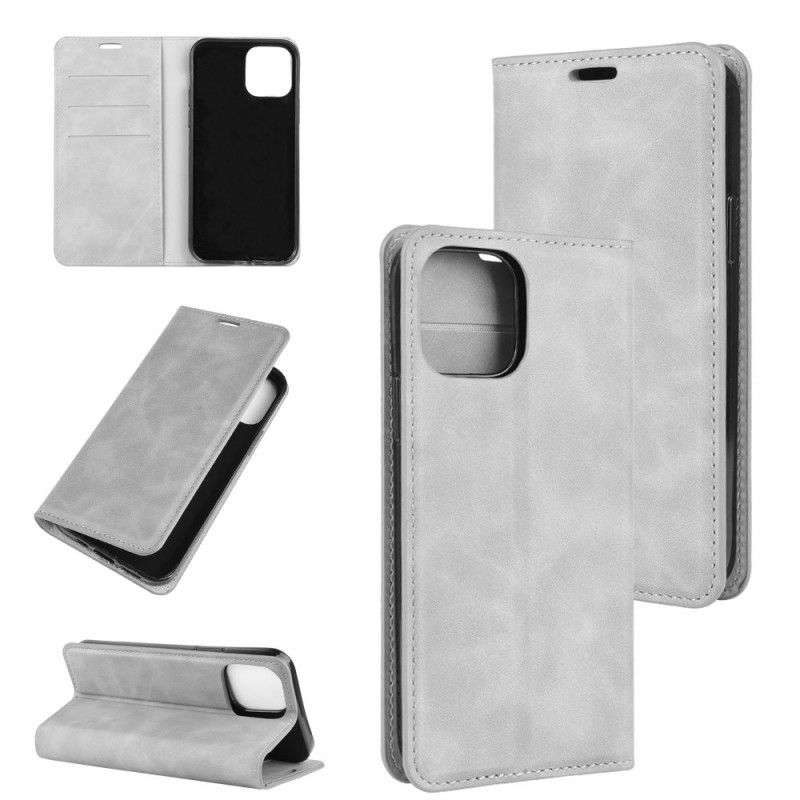 Flip Cover iPhone 12 / 12 Pro Effet Cuir Douceur