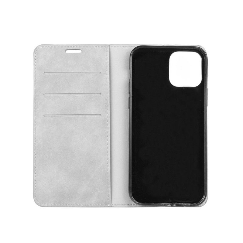 Flip Cover iPhone 12 / 12 Pro Effet Cuir Douceur