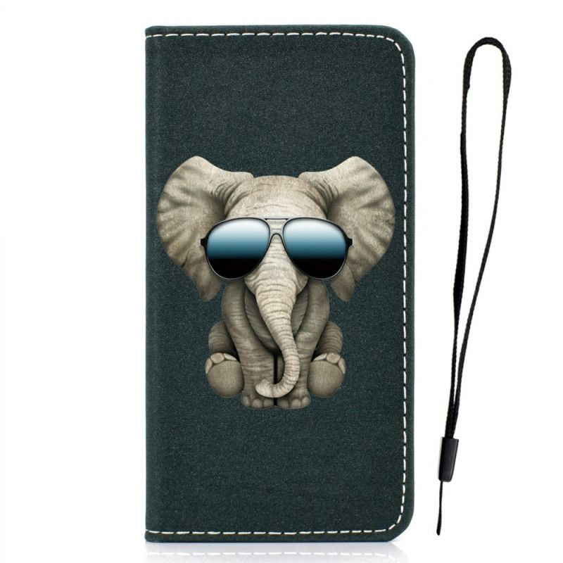 Flip Cover iPhone 12 / 12 Pro Éléphant Superstar