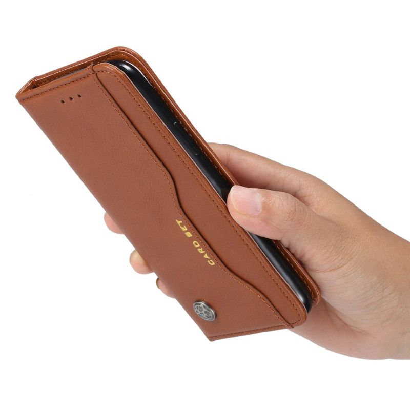 Flip Cover iPhone 12 / 12 Pro Simili Cuir Porte-cartes