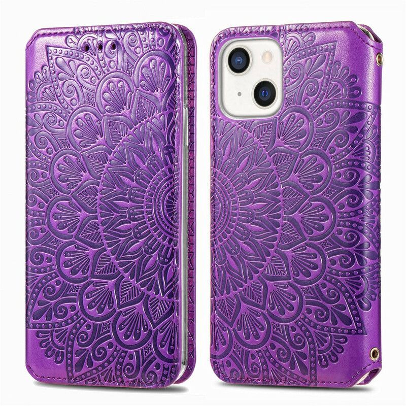 Flip Cover iPhone 13 Mandala