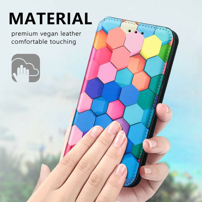 Flip Cover iPhone 13 Pro Max Motif Coloré Surprenant