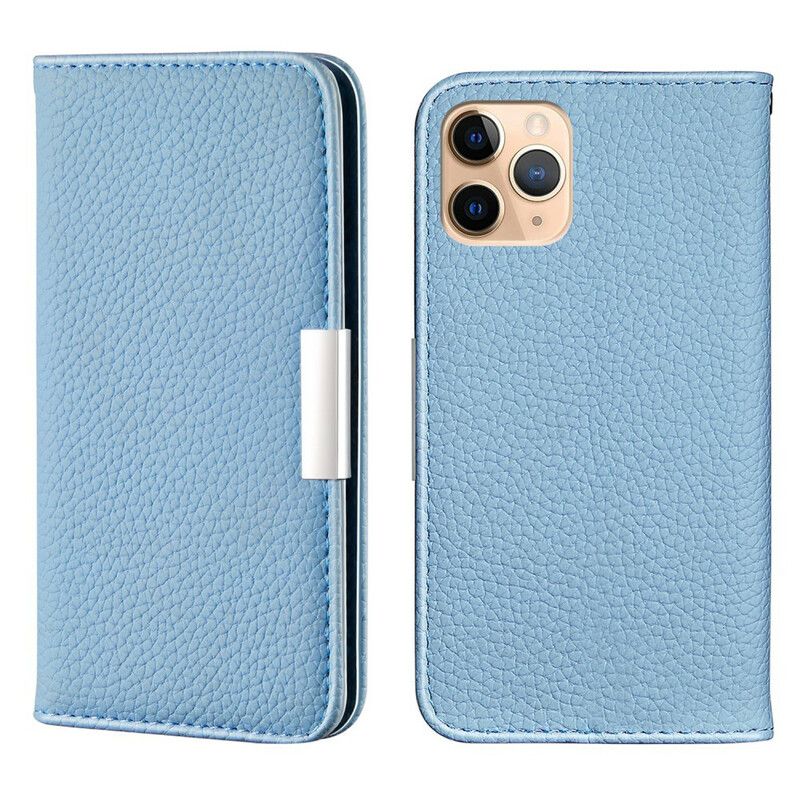 Flip Cover iPhone 13 Pro Simili Cuir Litchi Ultra Chic