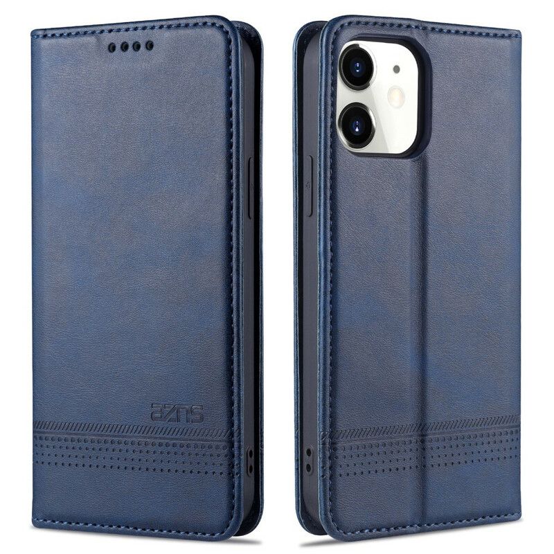 Flip Cover iPhone 13 Pro Style Cuir Azns