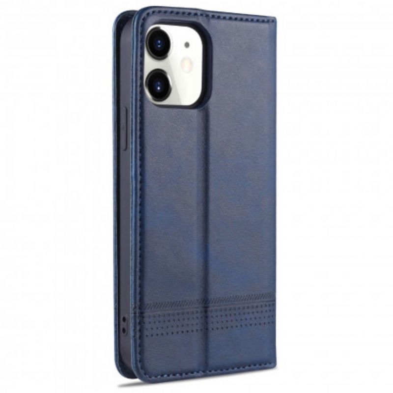 Flip Cover iPhone 13 Style Cuir Azns