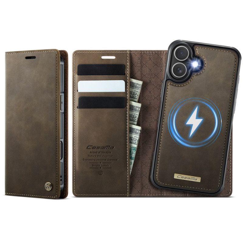 Flip Cover iPhone 17 Compatible MagSafe Coque Détachable et Protection RFID