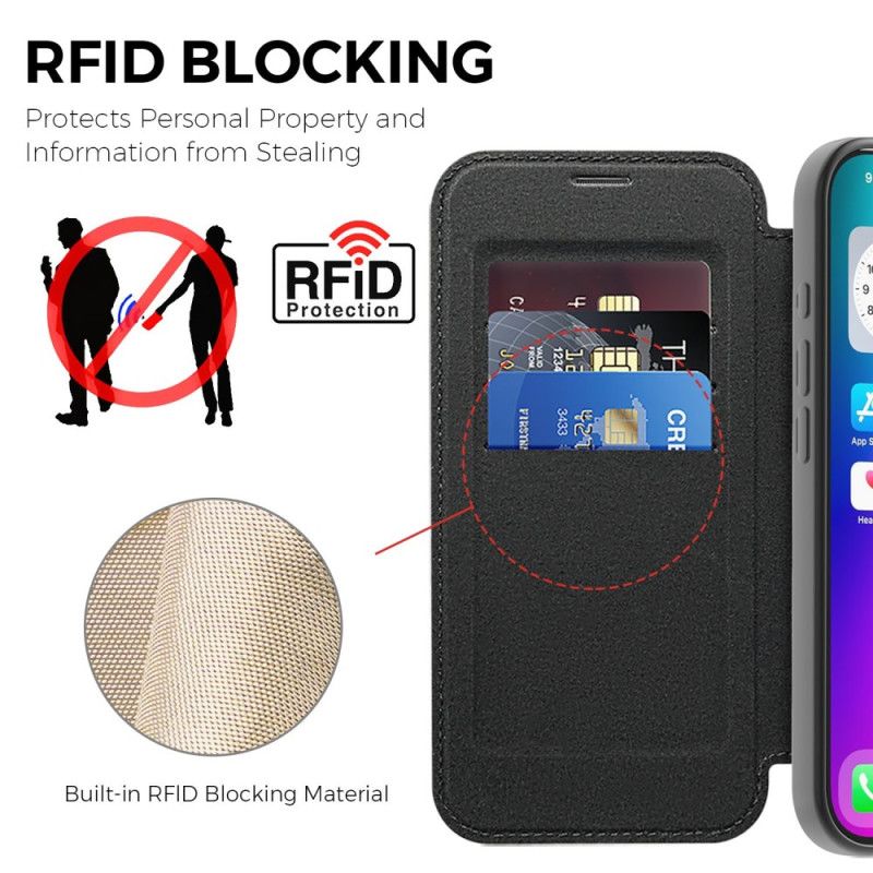 Flip Cover iPhone 17 Compatible MagSafe Matelassée